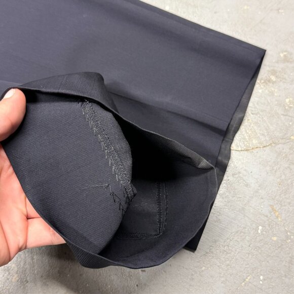 Giorgio Armani Dress Pants Stretch Striped Wool Trousers Navy Blue 36x31 - Picture 7 of 10